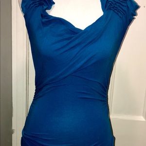 Bebe blue top